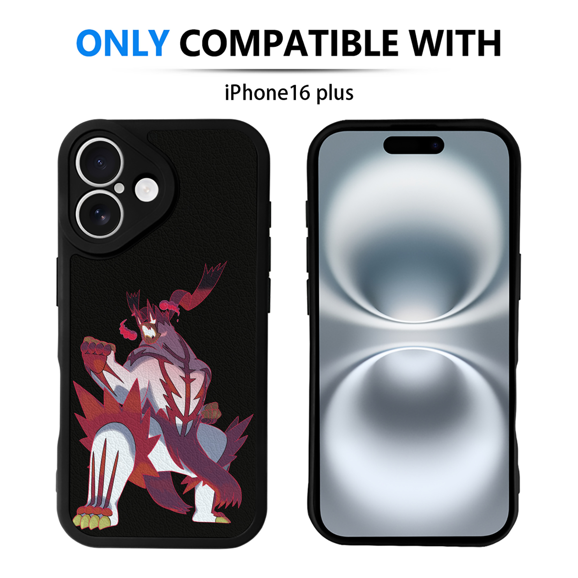 （画像用） ポケットモンスター Pokémon 【iPhone 16シリーズ対応】シリコンスマホケース（レザー調） 材質：シリコン